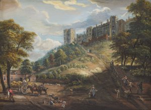 The Hundred Steps, Windsor Castle by Paul Sandby Oil Painting