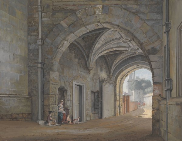 The Queen Elizabeth Gate by Paul Sandby - Hand-Painted Oil Painting Reproduction