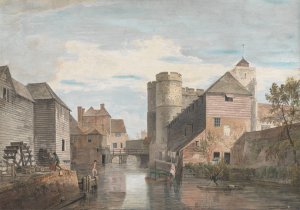 The Westgate, Canterbury by Paul Sandby Oil Painting
