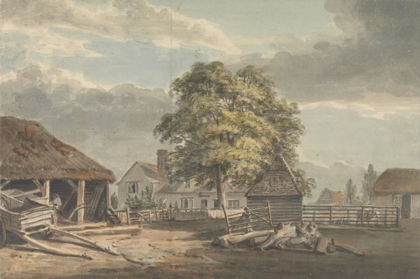 The Woodyard, Great Windsor Park by Paul Sandby - Hand-Painted Oil Painting Reproduction