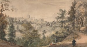 View of Richmond Castle, Yorkshire by Paul Sandby Oil Painting