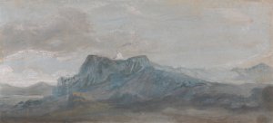 Welsh Mountain Study by Paul Sandby Oil Painting