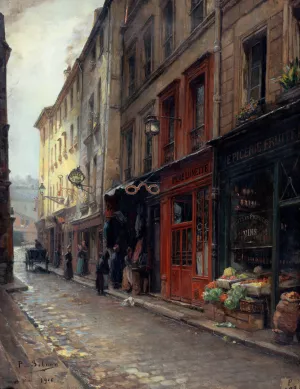 Le Cabaret Du Pere Lunette, Rue Des Anglais Oil painting by Paul Schaan