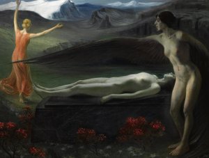 In Die Unendlichkeit by Paul Schad-Rossa Oil Painting