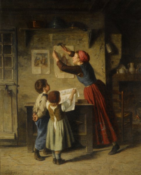 Le Nouveau Decor by Paul Seignac - Hand-Painted Oil Painting Reproduction