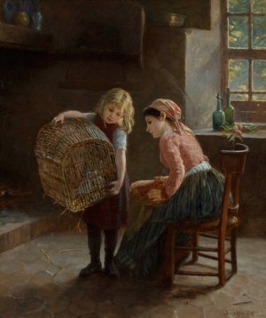 New friends by Paul Seignac Oil Painting