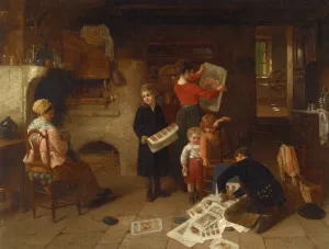 The Print Cellar by Paul Seignac - Oil Painting Reproduction