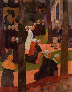 A Breton Sunday Oil painting by Paul Serusier