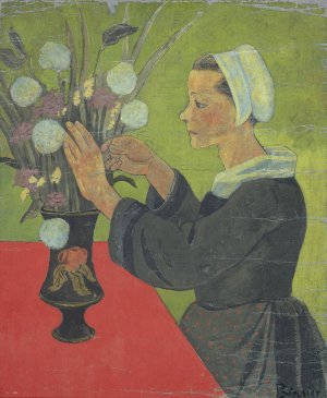 Bretonne au bouquet by Paul Serusier Oil Painting
