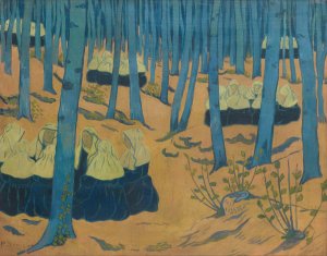 Bretonnes, Reunion Dans Le Bois Sacre by Paul Serusier Oil Painting