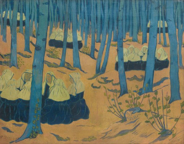 Main Product Photo of Bretonnes, Reunion Dans Le Bois Sacre  Painting by Paul Serusier