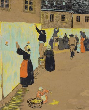 La Fete Dieu a Huelgoat by Paul Serusier Oil Painting
