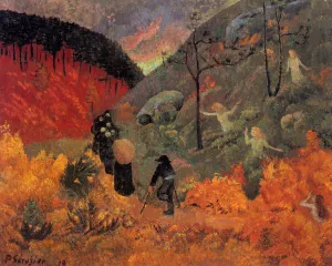 Les Heures Oil painting by Paul Serusier