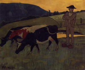Peasant with Three Crows
