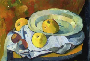 Plate of Apples Oil painting by Paul Serusier