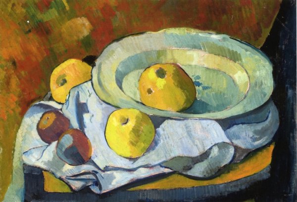 Main Product Photo of Plate of Apples Painting by Paul Serusier