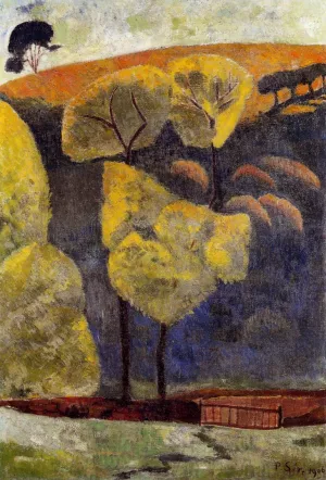 The Blue Valley painting by Paul Serusier