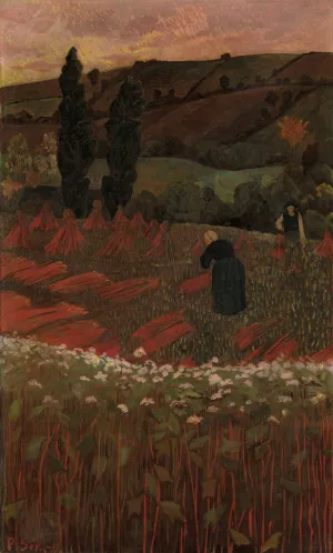 The Harvest of Buckwheat by Paul Serusier Oil Painting