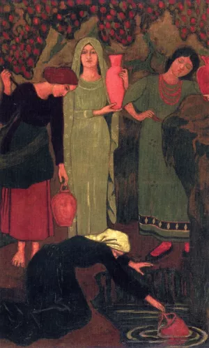 The Wait at the Well Oil painting by Paul Serusier