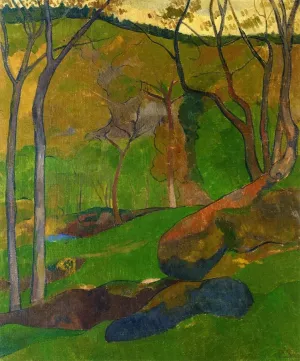 Undergrowth at Huelgoat Oil painting by Paul Serusier