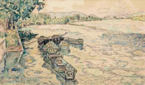 Bourg-Saint-Andeol by Paul Signac Oil Painting