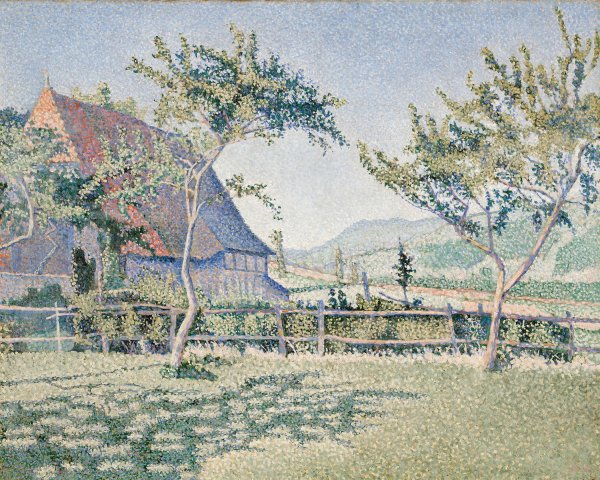 Comblat-le-Chateau, the Meadow  by Paul Signac - Hand-Painted Oil Painting Reproduction