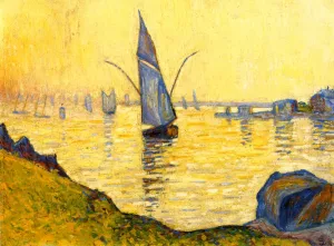 Concarneau Study painting by Paul Signac