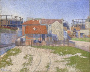 Gasometers at Clichy by Paul Signac Oil Painting