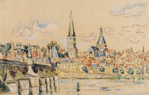 La Charite Sur Loire Oil painting by Paul Signac