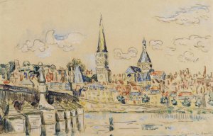 La Charite Sur Loire by Paul Signac Oil Painting