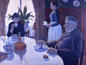 La salle a manger by Paul Signac Oil Painting