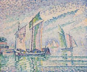 Le Chenal de la Rochelle Oil painting by Paul Signac
