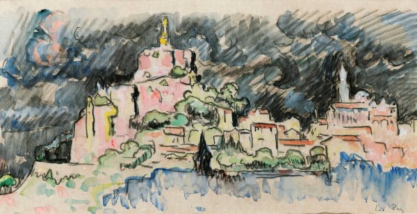 Le Puy-En-Velay, Ciel D'orage by Paul Signac - Hand-Painted Oil Painting Reproduction