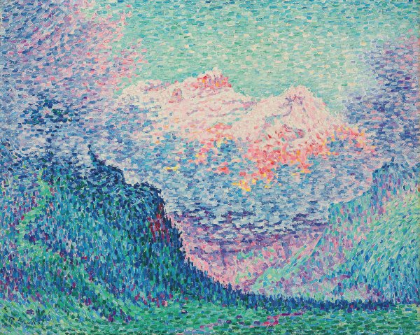 Les Diablerets  by Paul Signac - Hand-Painted Oil Painting Reproduction