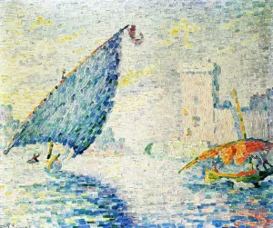 Marseille, Fishing Boats Oil painting by Paul Signac