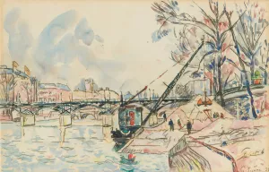 Paris, La Seine Au Pont Des Arts by Paul Signac Oil Painting