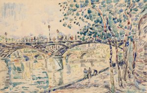 Paris, le Pont des Arts by Paul Signac Oil Painting