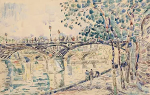 Paris, le Pont des Arts by Paul Signac Oil Painting