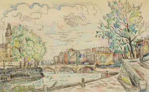 Paris, Le Pont Louis Philippe by Paul Signac Oil Painting
