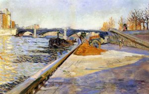 Paris - Quai de la Tournelle by Paul Signac Oil Painting