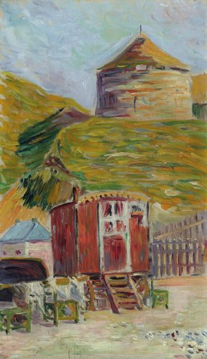 Port-En-Bessin, La Vieille Tour by Paul Signac Oil Painting