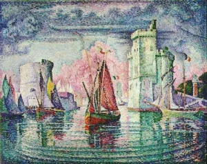 Port of La Rochelle painting by Paul Signac