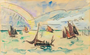 Reville Oil painting by Paul Signac
