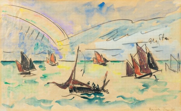 Reville  by Paul Signac - Hand-Painted Oil Painting Reproduction