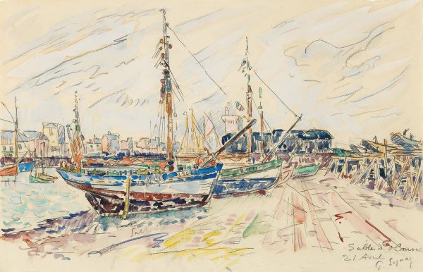 Sables d'Olonne by Paul Signac - Hand-Painted Oil Painting Reproduction