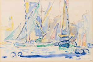 St. Tropez, Tartanes Au Port by Paul Signac Oil Painting