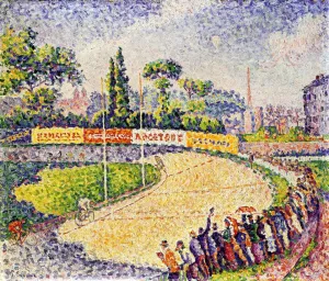 The Velodrome Oil painting by Paul Signac