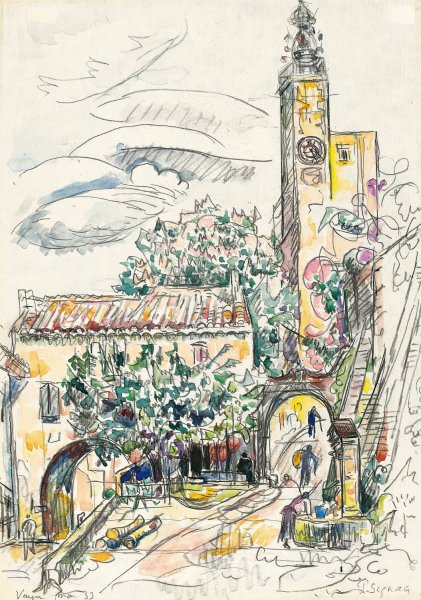 Vaison  by Paul Signac - Hand-Painted Oil Painting Reproduction