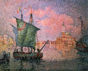 Venice - The Pink Cloud Oil painting by Paul Signac