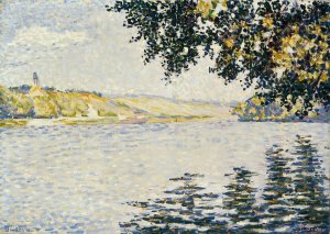 View of the Seine at Herblay by Paul Signac Oil Painting